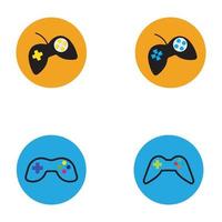 icono de vector de señal de joystick. ilustración de símbolo de videojuego