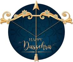 Happy Dussehra festival poster design vector