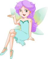 Fantastic fairy girl cartoon character vector