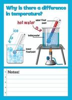 Science Experiment Log Worksheet vector