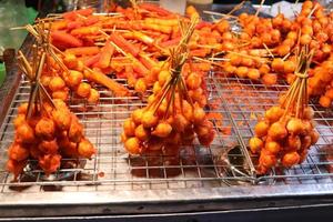 Fried meatball in Thai style. photo