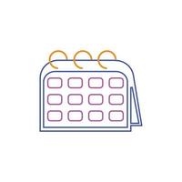 Calendar icon illustration vector background