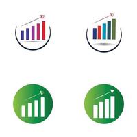 Graph Icon in trendy flat style isolated on white . Chart bar symbol for your web site design  logo  app  UI. vector