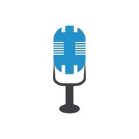 Microphone symbol design icon vector background