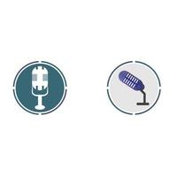 Microphone symbol design icon vector background