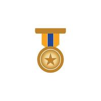 Medal icon vector background template illustration