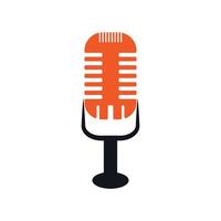 Microphone symbol design icon vector background