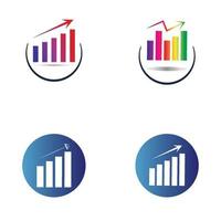 Graph Icon in trendy flat style isolated on white . Chart bar symbol for your web site design  logo  app  UI. vector