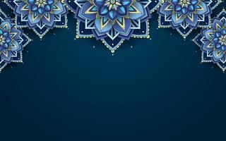 Beautiful mandala background template vector