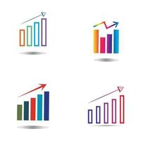 Graph Icon in trendy flat style isolated on white . Chart bar symbol for your web site design  logo  app  UI. vector