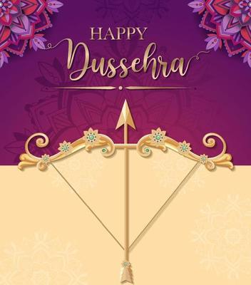 Happy Dussehra festival poster design