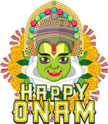 Onam Hindu harvest festival poster