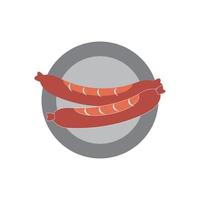 Sausage Icon Illustration vector background