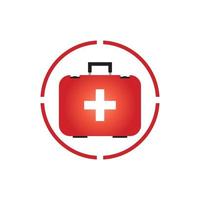 First aid icon on white background vector