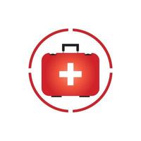 First aid icon on white background vector