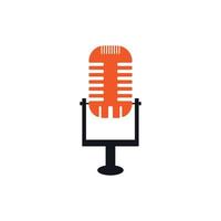 Microphone symbol design icon vector background