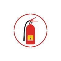 Fire extinguisher icon, protection equipment,emergency sign,safety symbol vector