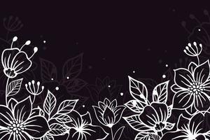 Beautiful floral background template vector