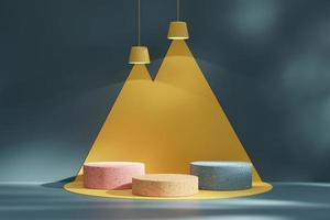 Abstract Podium Platform For Product Display Showcase 3D Rendering photo