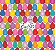 Easter egg seamless pattern. Festive spring holiday background  for printing on fabric, paper for scrapbooking, gift wrap and wallpapers. vector