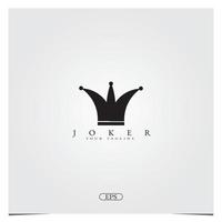 Joker clown Logo design logo premium elegant template vector eps 10