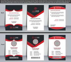 Modern And Professional ID Card Design, Corporate And Creative ID Card Design, Simple And Abstract ID Card, ID Card Design Template vector