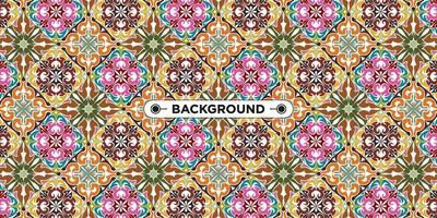 colorful background with ethnic texture vector