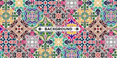 colorful background with ethnic texture vector