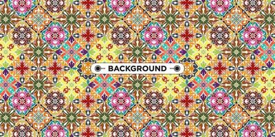 colorful background with ethnic texture vector