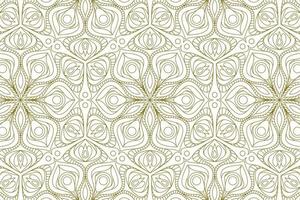 gold line pattern ethnic background vector