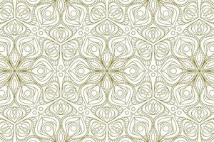 gold line pattern ethnic background vector