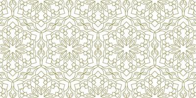 gold line pattern ethnic background vector