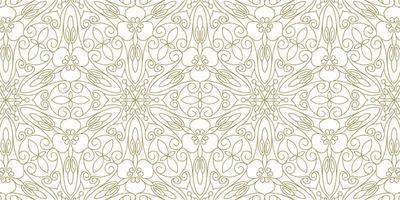 gold line pattern ethnic background vector