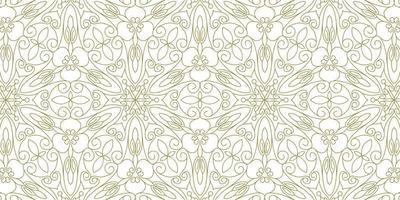 gold line pattern ethnic background vector