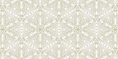 gold line pattern ethnic background vector