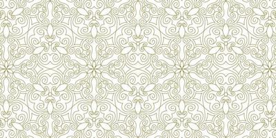 gold line pattern ethnic background vector