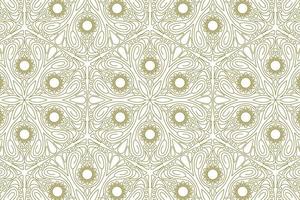 gold line pattern ethnic background vector