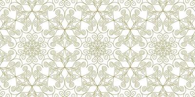 gold line pattern ethnic background vector