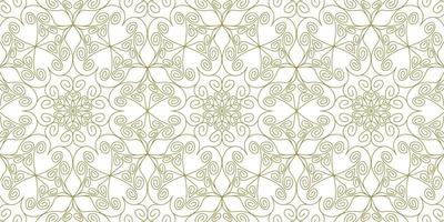 gold line pattern ethnic background vector