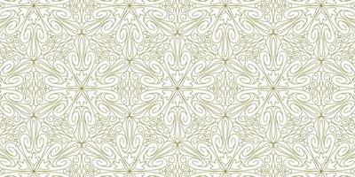 gold line pattern ethnic background vector