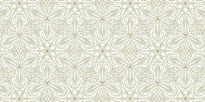 gold line pattern ethnic background vector