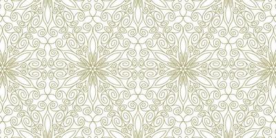 gold line pattern ethnic background vector