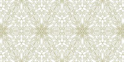 gold line pattern ethnic background vector