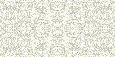 gold line pattern ethnic background vector