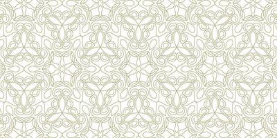 gold line pattern ethnic background vector