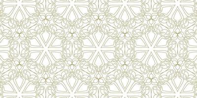 gold line pattern ethnic background vector