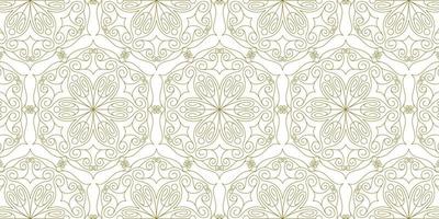 gold line pattern ethnic background vector