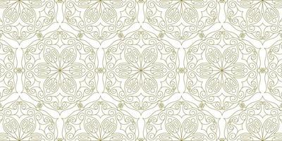 gold line pattern ethnic background vector