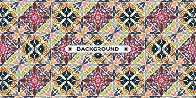 colorful background with ethnic texture vector