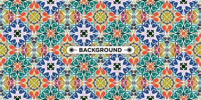 colorful background with ethnic texture vector